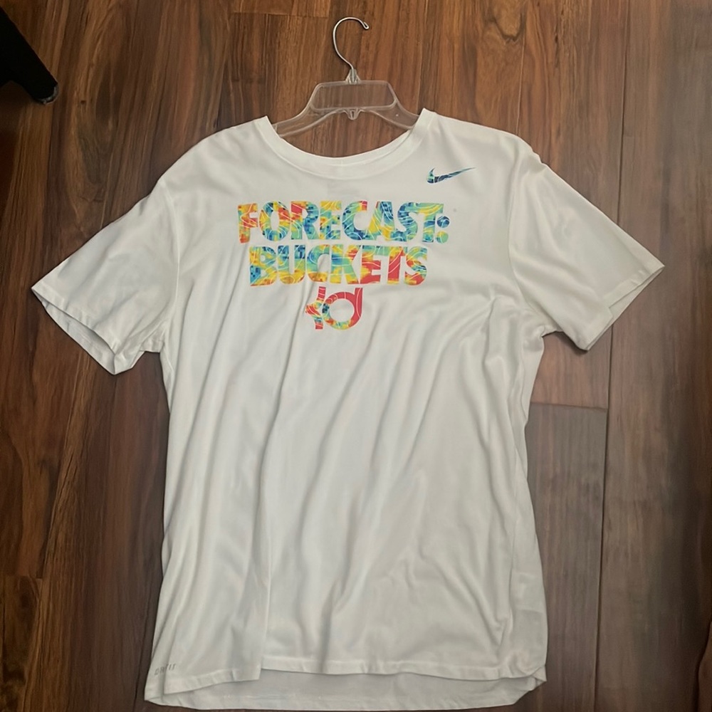 White Nike shirt